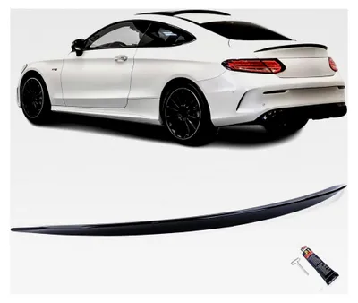Produktbild von Heckspoiler Sportlippe Schwarz Glanz mit ABE für Mercedes C205 Coupe 2015-2022