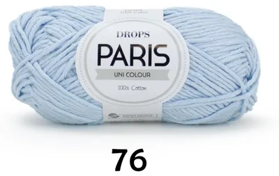 Produktbild von Drops Paris, (50g/75m) 76 pulverblau