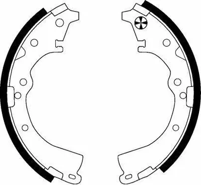 Produktbild von TEXTAR Bremsbackensatz Trommelbremse Hinten für TOYOTA HILUX III Pick-up (TGN1, GGN2, GGN1, KUN2, KUN1) 254mm 91051100
