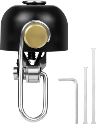 Obrázok produktu pre Mini zvonček na bicykel čierny, pre mestské bicykle
