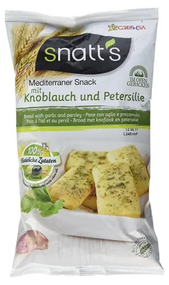 Zdjęcie produktu dla Snatts Śródziemnomorska przekąska z czosnkiem i pietruszką 120g