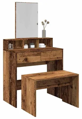 Zdjęcie produktu dla Drewniany taboret do toaletki