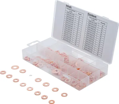 Produktbild von BGS 8120 Einspritzdüsen-Kupferringsortiment, 150-tlg.