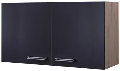 Produktbild von FlexWell Küchenoberschrank Anthrazit/Eiche