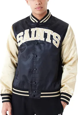 Produktbild von New Era Varsity Satin Bomber Jacke - New Orleans Saints - L