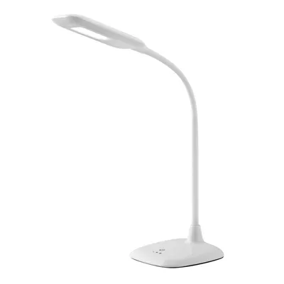 Produktbild von BRILLIANT flexible LED Schreibtischleuchte NELE in weiß | Tischlampe mit 3-Stufen-Touch-Dimmer | 5W 340 Lumen 6.500 Kelvin | Kunststoff/Metall