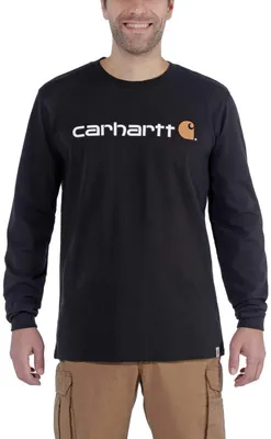 Immagine prodotto di Carhartt 104107 T-shirt con logo Dearborn Relaxed LS Nero XS