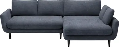 Produktbild von DOMO-HOME Ecksofa mit Schlaffunktion SOLANO – Elegantes Skandinavisches Ecksofa 260x167cm| Bettkasten und Holzbeinen für Komfort und Stil | Hochwertigen Materialien | Farbe dunkelgrau | Rechts