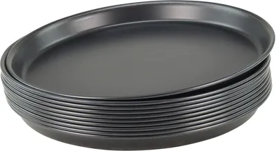 Produktbild von 10 Stück Pizzablech rund aus Blaublech Ø 26cm schwere Profiqualität