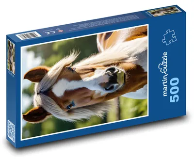 Produktbild von Puzzle 500 Pferd auf dem malerischen Bauernhof - martinpuzzle