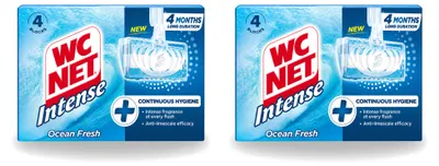 Produktbild von 2 x WC Net Toiletblock Ocean Fresh - Vorteilspackung - 2 Stücke