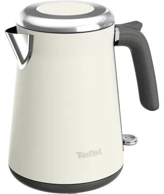 Produktbild von Tefal Collection KI666AE0, 1,7 l, 2400 W, Elfenbein, Edelstahl, Wasserstandsanzeige, Drahtlos