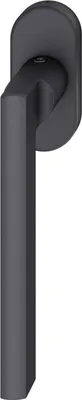 Produktbild von FSB Fenstergriff 34 1035 ovale Rosette Griff universal Aluminium schwarz matt