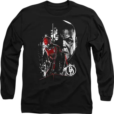 Produktbild von Daredevil - "Born Again" T-Shirt für Herren/Damen Uni, Langärmlig TV21908 (L) (Schwarz)