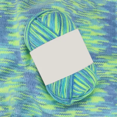 Productafbeelding van Handgebreid garen, kleurverloop, 2 x 50 gram, acryl, groen, 2 mm