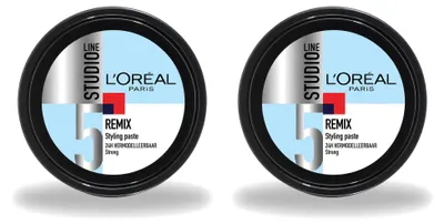 Zdjęcie produktu dla 2 sztuki pasty do stylizacji włosów L'Oréal Paris Studio Line Remix - mocne utrwalenie - 150 ml - zestaw ekonomiczny