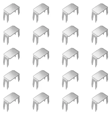 Produktbild von Metall-Reißverschluss-Stopper #10 für obere und untere Reißverschluss-Reparaturen