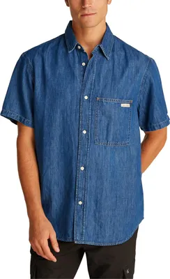 Image de Chemise Calvin Klein Jeans pour homme, bleu azur 486020 : Taille - L Taille : L