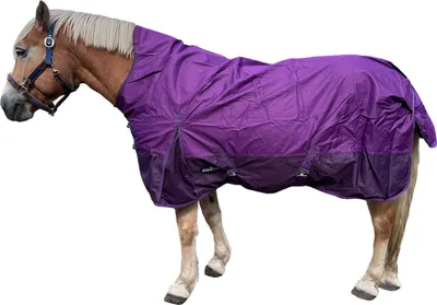 Produktbild von Outdoordecke 600D mit Highneck & Fleece - Lila Größe (Pferdedecke) - 115 cm