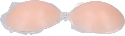 Produktbild von Silikon-Brustpolster, trägerlos, für Damen, Brustwarzenabdeckungen, wasserdicht, wiederverwendbar, Brust-Pasties, Hautfarbe, C-Cup