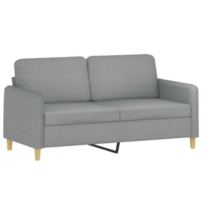 Produktbild von 2-Sitzer-Sofa Hellgrau 140 cm Stoff
