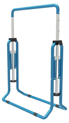Immagine prodotto di Barra per ginnastica, regolabile in altezza, grande stabilità, blu