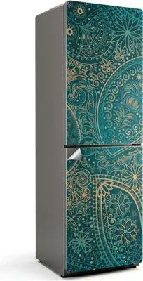 Produktbild von Orientalisches ethnisches Muster – Kühlschrank Aufkleber – Klebefolie Kühlschrank – Kühlschrank Dekor – Kühlschrankfolie selbstklebend – Küchen Dekoration – 60x190 cm