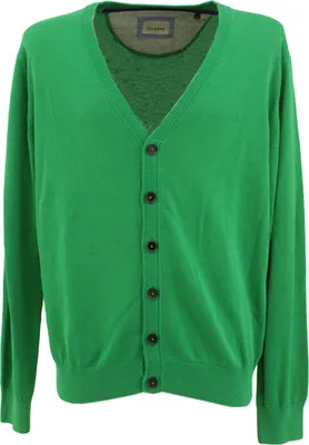 Produktbild von 28531 Calamar, ,  Herren Sweatjacke Strickjacke, feiner Glattstrick, green, L
