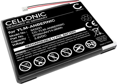 Image de CELLONIC, Batterie pour Console de jeux Compatible avec Anbernic RG35XX, RG351V, YLM-ANBERNIC (3.8V 3250mAh)