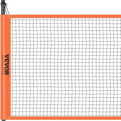 Imagen del producto de Conjunto de voleibol y bádminton, red de bádminton portátil para exteriores, postes de acero de altura ajustable, conjunto profesional que incluye voleibol de PVC, bomba, bolsa de transporte y fácil montaje para usar en el jardín, la playa o el césped