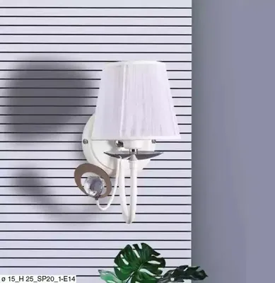 Produktbild von Weißer Wandleuchter Designer Luxus Lampe Kronleuchter Klassiscer Stil