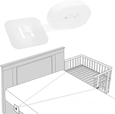 Produktbild von Befestigung für Beistellbett mit 6 Meter Gurt – Universelle Sicherheitslösung für Baby- und Elternbett
