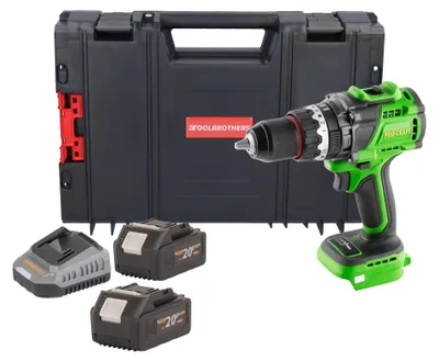 Produktbild von Procraft PA18ProBL-BB Akku Schlagbohrschrauber 20 V 180 Nm Brushless + 2x Akku 4,0 Ah + Ladegerät + RHINO Toolcase
