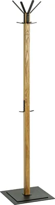 Produktbild von Garderobenständer >54326< in eiche, schwarz - 40x180x40 (BxHxT)
