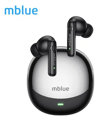 Zdjęcie produktu dla mblue AR09 Prawdziwie bezprzewodowe słuchawki douszne BT5.4 z redukcją szumów i wodoodporne słuchawki sportowe do gier Wbudowany mikrofon Rozmowy w trybie głośnomówiącym