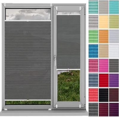Immagine prodotto di Tenda a rullo automatica - Tenda a pacchetto - Apertura e chiusura automatiche - 64 x 110 cm - Grigio