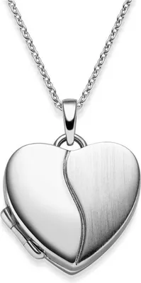 Produktbild von Damenkette Herz Medaillon Romantic 925 Silber zum Öffnen für Bilder