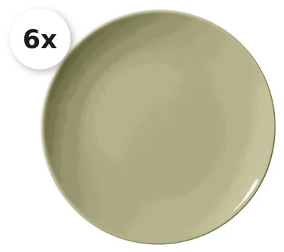 Produktbild von Dessertteller / Frühstücksteller 20,5cm 6er Set Cecina grün