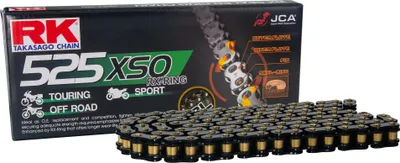 Image de Chaîne RK X-Ring 525XSO / 120 Verrouillage par rivet noir