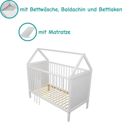 Immagine prodotto di Need Sleep culla multifunzionale Jan con materasso e biancheria da letto