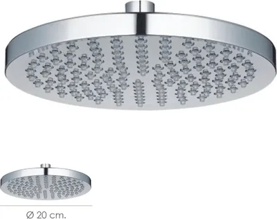 Image de Pulvérisateur de douche en acier inoxydable Ø 20 cm.