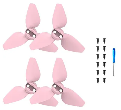 Image de Pour le drone DJI Neo BRDRC : 2 paires d'hélices de rechange colorées, Gear Rose