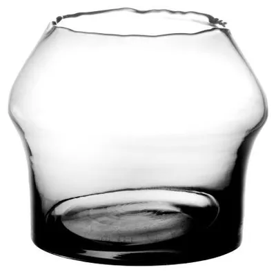 Zdjęcie produktu dla Wazon szklany Pomax Famiglia, przezroczysty, średnica 23 cm, wysokość 19 cm