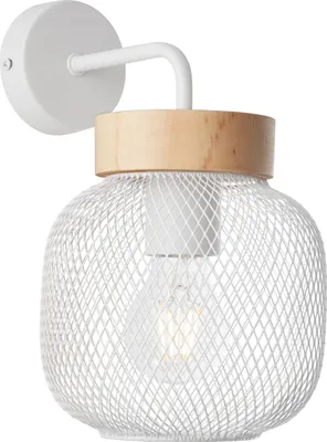 Produktbild von Brilliant Giada Wandleuchte E27 Weiß Holz Hell99107/75