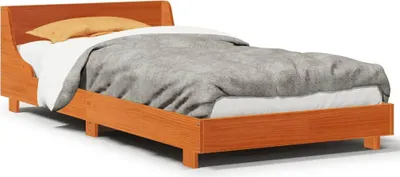 Obrázek produktu pro vidaXL Postel z masivu bez matrace vosk hnědá 100x200 borovice