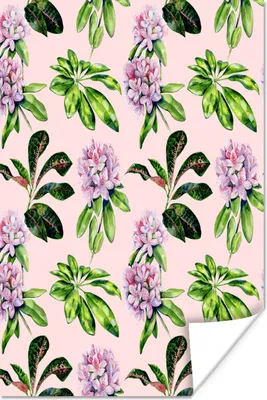 Produktbild von MuchoWow® Poster Blumen - Hortensie - Collage 60x90 cm - Wanddekoration