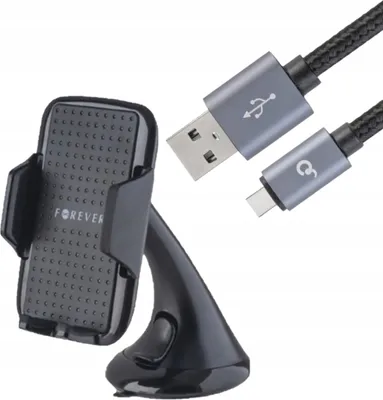 Image de Support de téléphone de voiture Solide et stable Câble USB-C  180CM 1,8m
