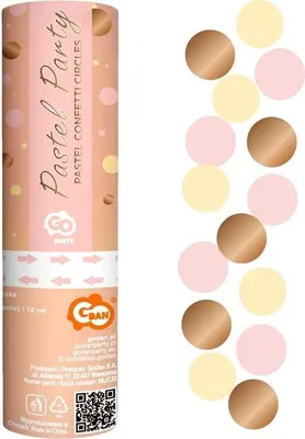 Image de Godan Confetti Cannon rose or rose crème