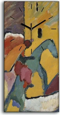 Produktbild von Wandbild Leinwand Bilder Wanduhr Geräuschlos Kunstdruck 30x60 Improvisation 3 - schwarze Hände