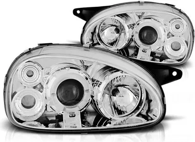 Produktbild von Scheinwerfer Angel Eyes passend für Opel Corsa B Bj. 93-00 Chrom